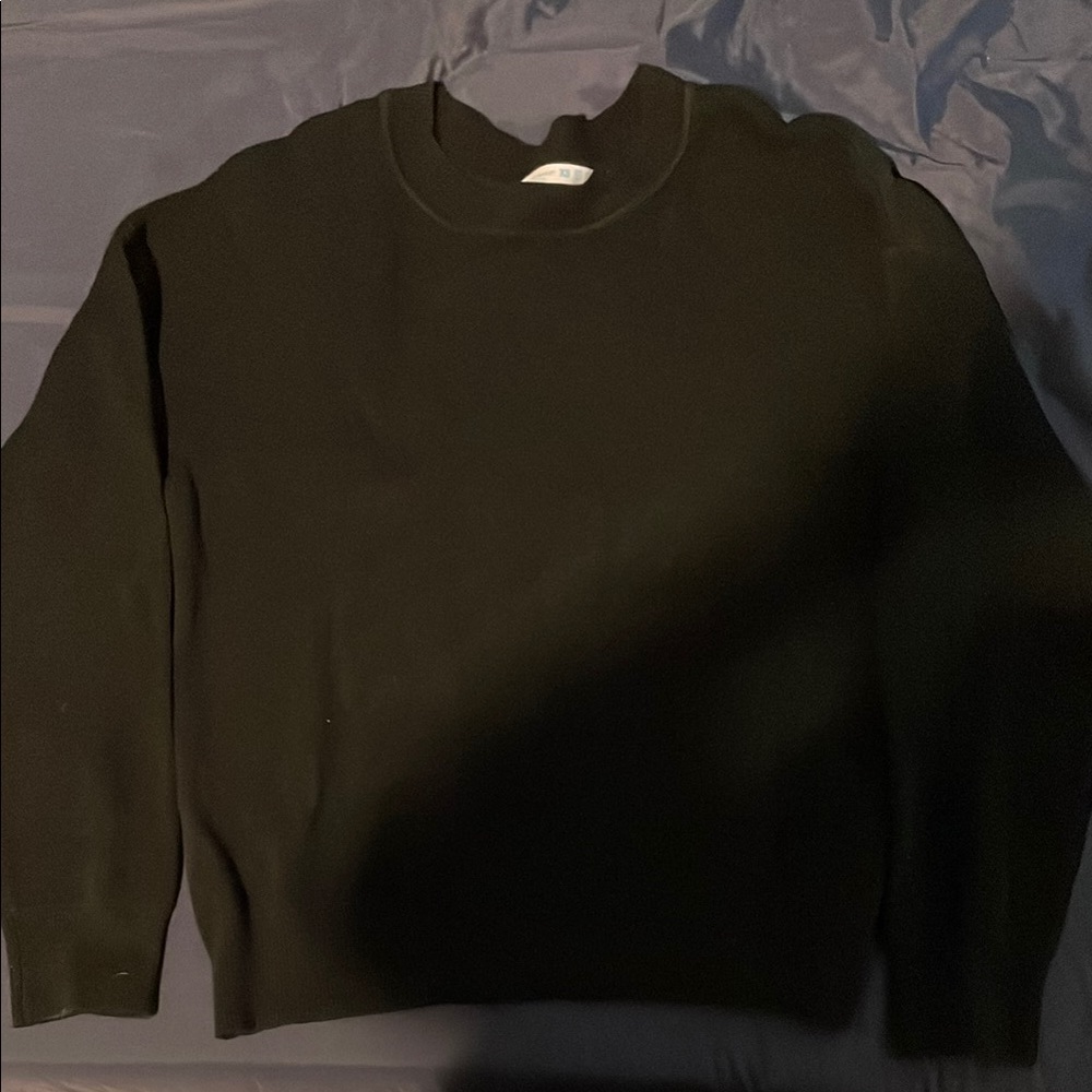 Primark Black Crewneck Sweater Classic Knit
